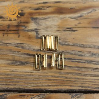 Защіпки до купальника 12 мм, золотого кольору