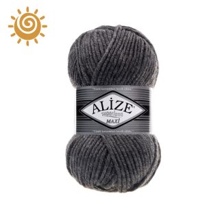 Alize SuperLana Maxi 182, колір сірий-меландж