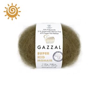 Gazzal Super Kid Mohair 64403, колір темний беж
