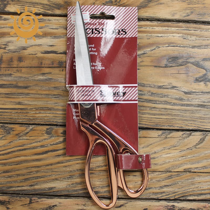 Ножиці до тканин з золотою ручкою