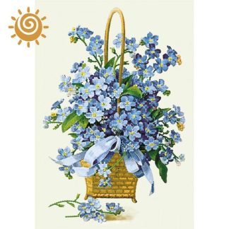 Корзинка незабудок