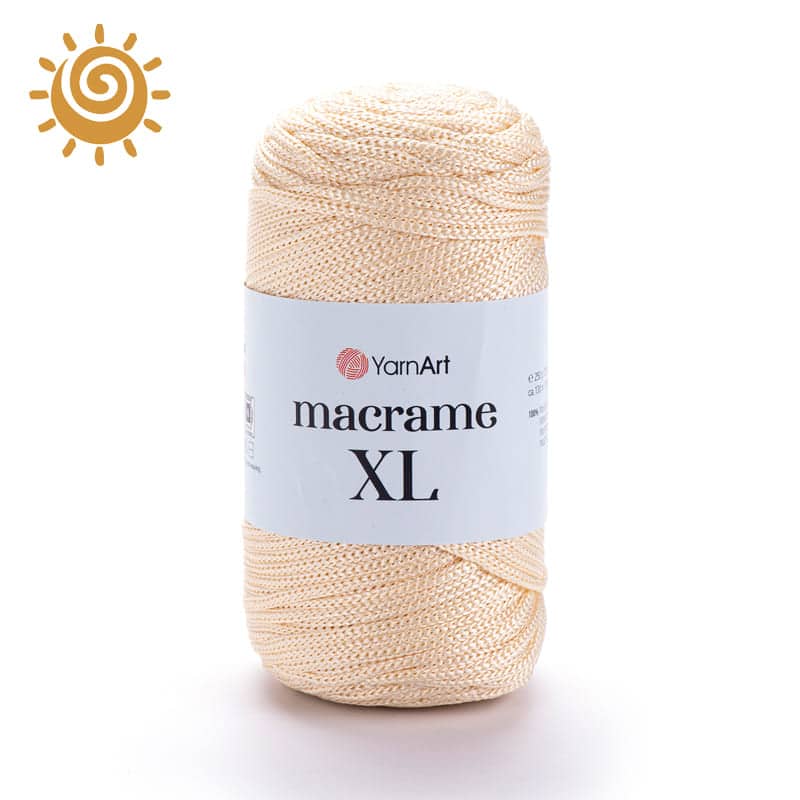 YarnArt Macrame XL 165, колір кремовий