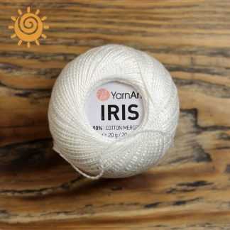 Пряжа YarnArt Iris, білого кольору