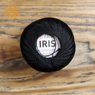 Пряжа YarnArt Iris, чорного кольору