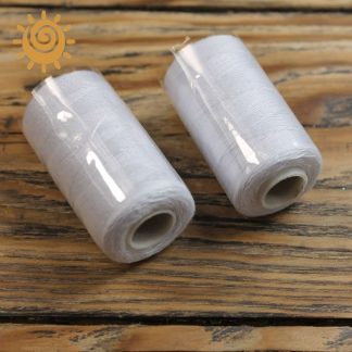 Нитка джинсова для шиття, білого кольору