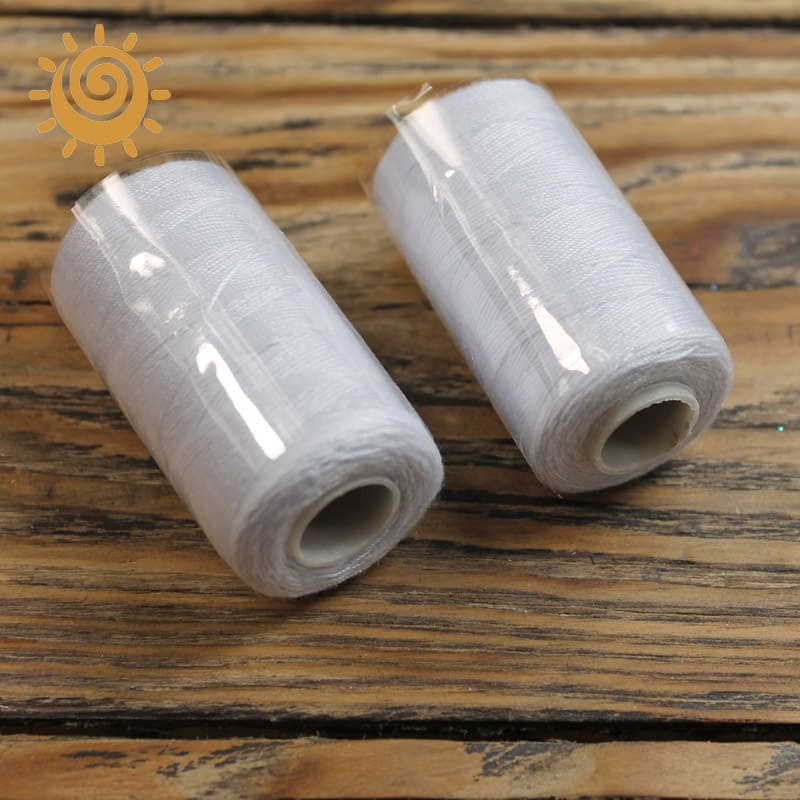 Нитка джинсова для шиття, білого кольору