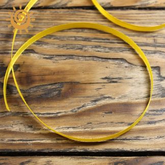 Атласна стрічка 7 мм, лимонного кольору