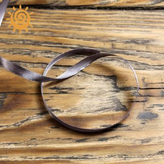 Атласна стрічка 7 мм, сірого кольору