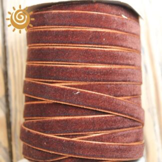 Велюрова стрічка, колір коричневий, 10 мм