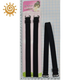 Брителі ХБ щільні 15мм, колір чорний