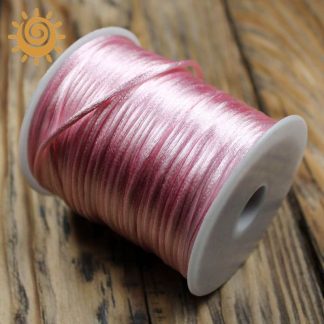 Атласний шнур 3мм, колір рожевий