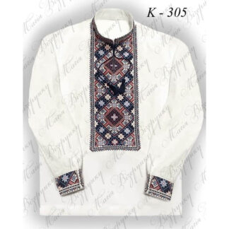 Заготовка чоловічої сорочки для вишивки К-305