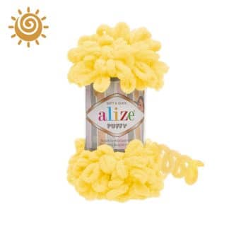 Alize Puffy 216, колір жовтий