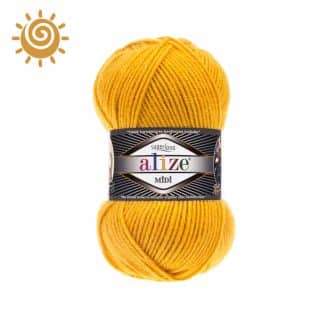 Alize Superlana Midi 488, колір жовтий