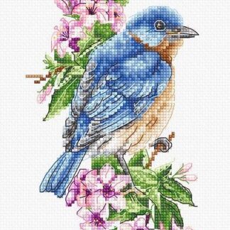 Набір для вишивання хрестиком Luca-SB1198 Синій птах на гілці (B1198)
