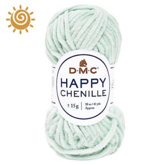 Пряжа HAPPY CHENILLE. салатового кольору