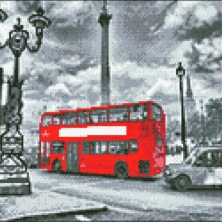 Набір алмазної мозаїки 30х40 Вулиця Лондона АМС-115