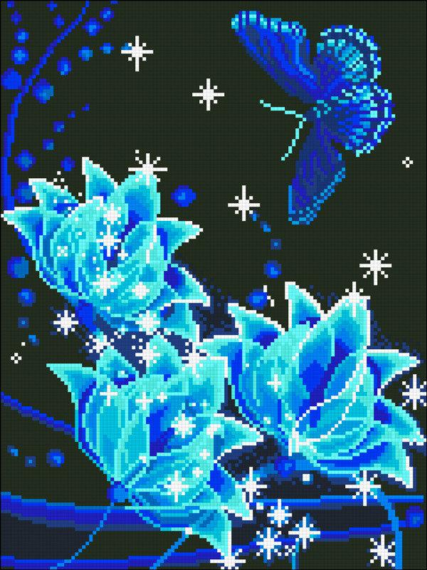 Алмазна мозаїка 30х40 Нічна соната АМС-117