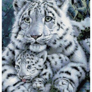 Набір алмазної мозаїки 40х50 Тигрячі обійми SP061