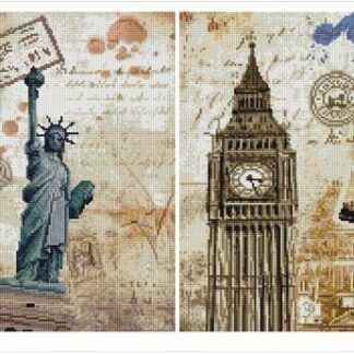 Набір алмазної мозаїки модульна композиція Навкруг світу 4х30х40 TR1004