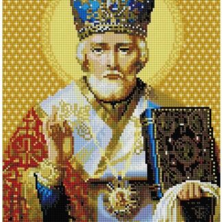 Набір алмазної мозаїки 30х40 Ікона Святий Миколай ST447