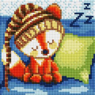 Набір алмазної мозаїки 15х15 Сонна лисичка PP1102