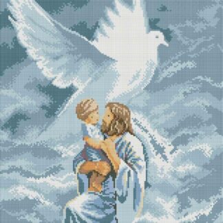 Алмазна мозаїка 40х50 Ікона Голуб миру SP072