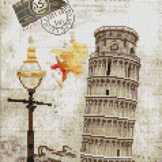 Алмазна мозаїка 30х40 Пізанська вежа ST1004-1