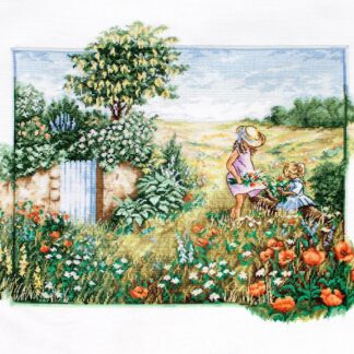 Набір для вишивання хрестиком BU4013 Пейзаж із маками (BU4013)