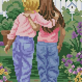 Набір алмазної мозаїки 20х30 Найкращі подружки DT724