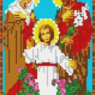 Набір алмазної мозаїки 20х30 Ікона Свята родина DT716