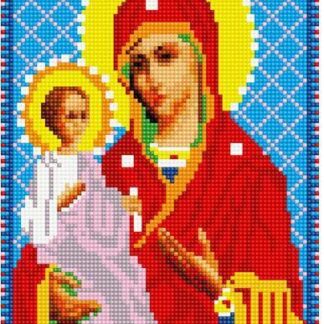 Набір алмазної мозаїки 20х30 Ікона Матір Божа з Ісусом DT717