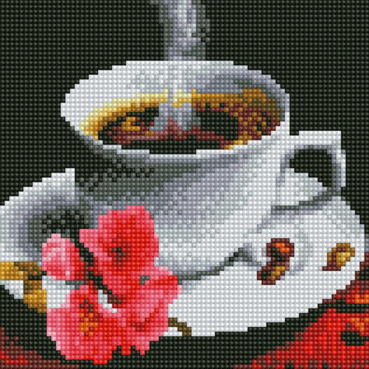 Набір алмазної мозаїки 20х20 Ранкова кава DD1202 - Зображення 2