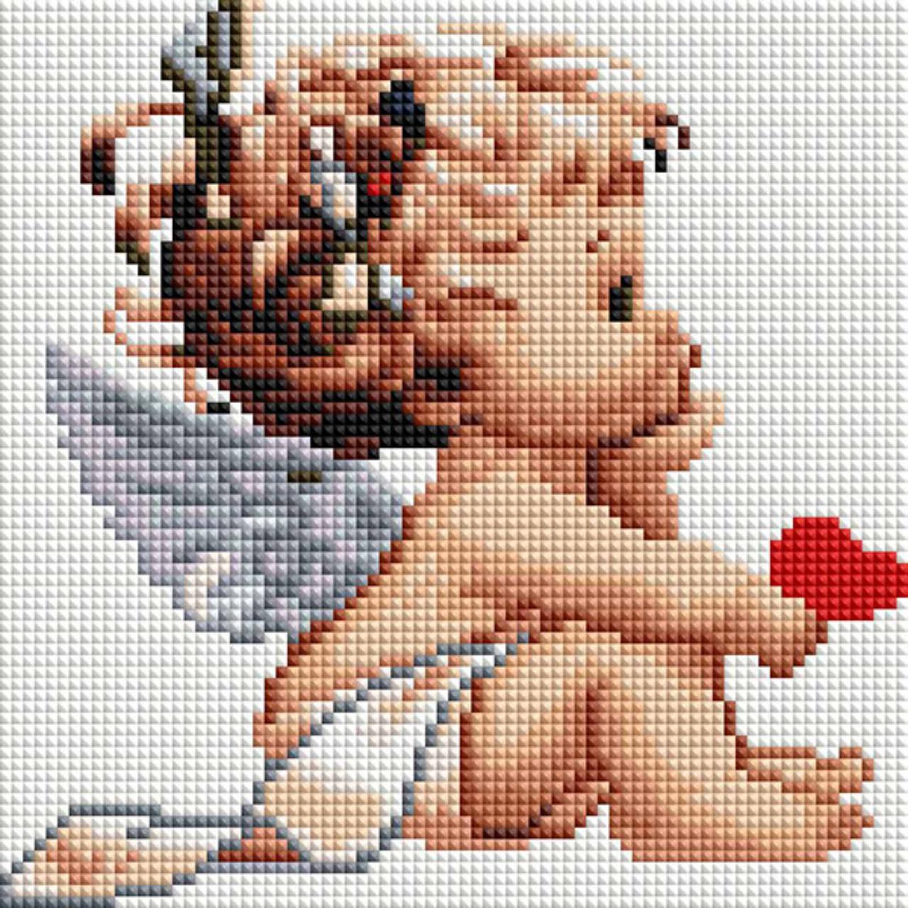 Набір алмазної мозаїки 20х20 Ангелочок DD1205 - Зображення 2