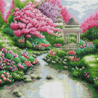 Набір алмазної мозаїки 40х50 Краєвид з альтанкою SP085