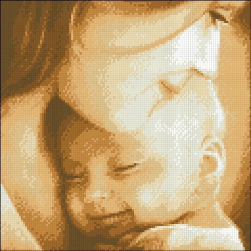 Алмазна мозаїка Щастя мами 30х30 АМП-141