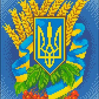 Набір алмазної мозаїки 21х30 Символи України АМВ-111