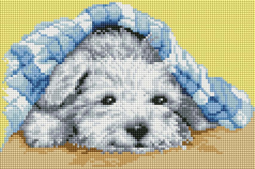 Набір алмазної мозаїки 20х30 Собачка DT701