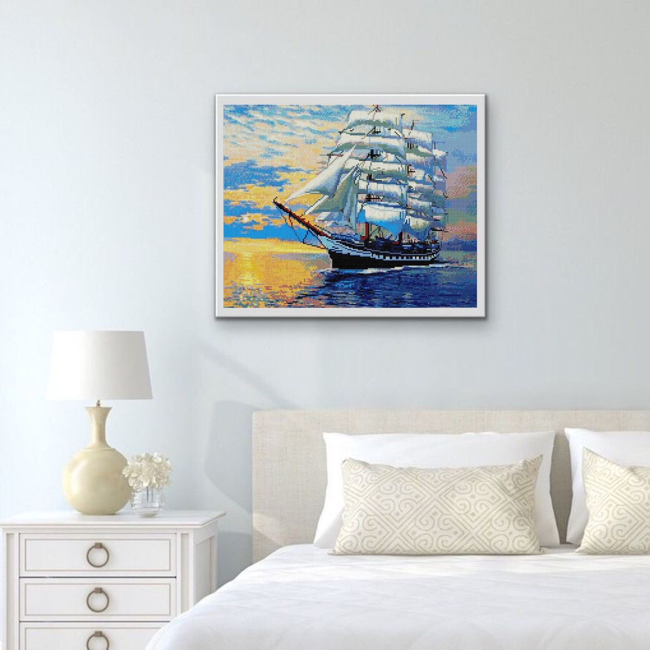 Набір алмазної мозаїки 40х50 Корабель SP078 - Зображення 3