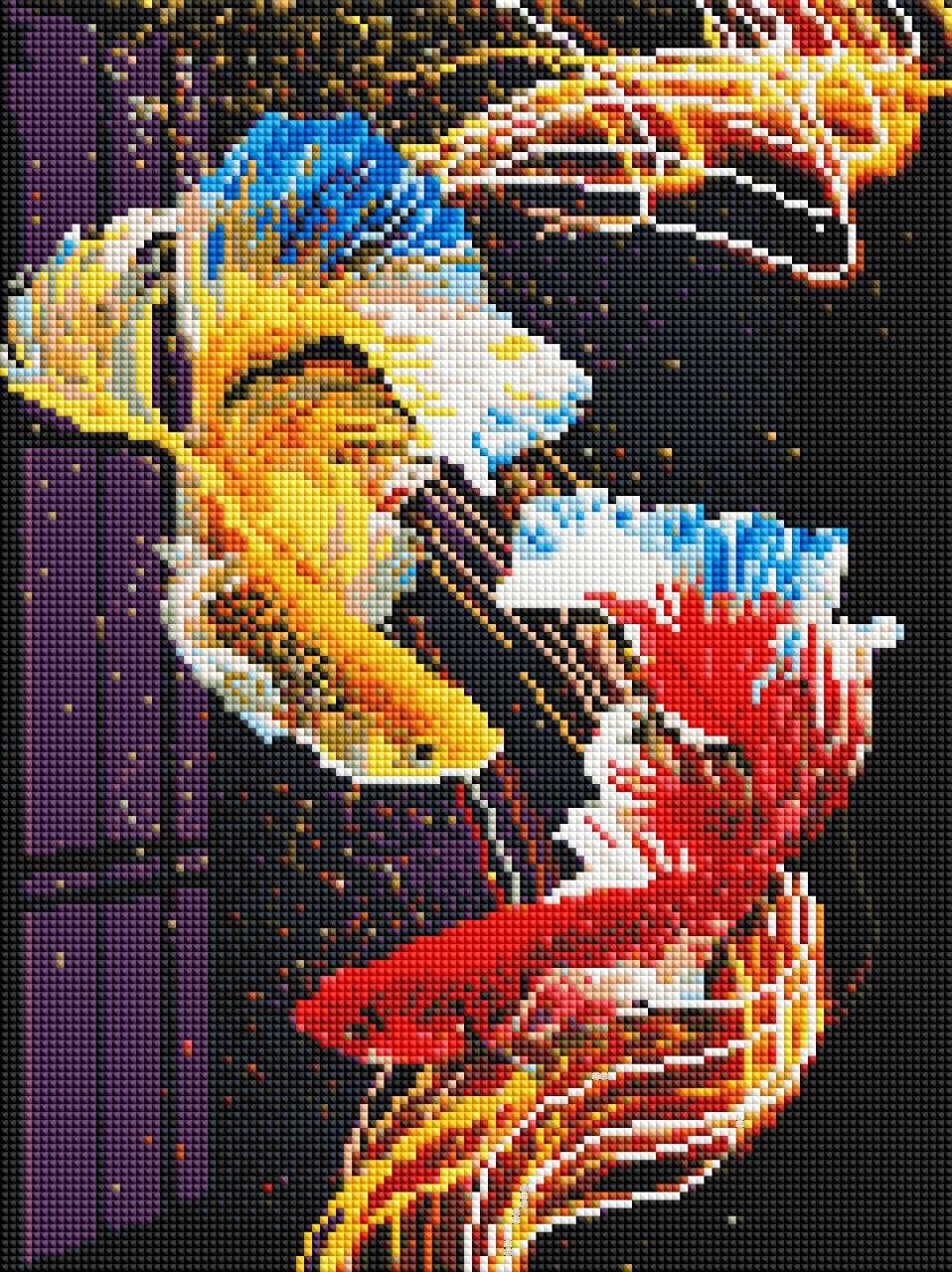 Алмазна мозаїка 30х40 Кольорові рибки ST478 - Зображення 2