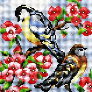 Алмазна вишивка 20x20 Синички DD1222