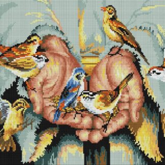 Алмазна вишивка 40x50 Ікона В руках у Бога SP115