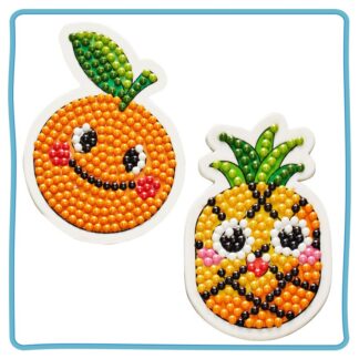 Набір магнітиків для алмазної мозаїки Апельсин і ананас 2шт FM56