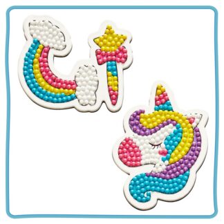 Набір магнітиків для алмазної мозаїки Єдиноріг на хмаринці 2шт FM59