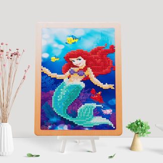Набір алмазної мозаїки з підставкою Русалочка 18х23
