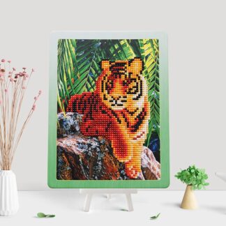 Алмазна вишивка з підставкою Тигр