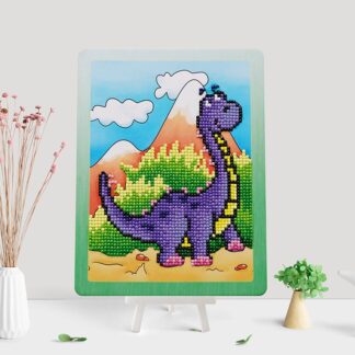 Алмазна мозаїка для дітей з підставкою Динозавр