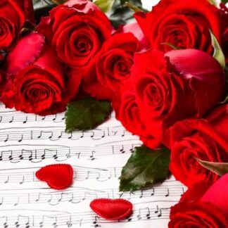 Набір алмазної мозаїки 40х50 Трояндова мелодія SP037