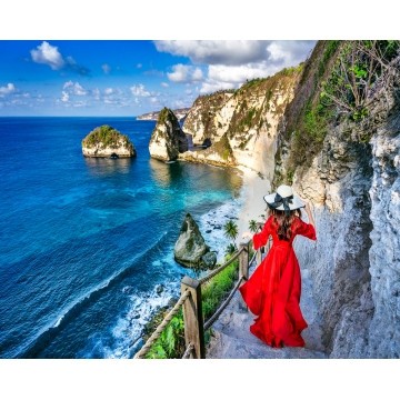 Набір алмазної мозаїки Прогулянка біля моря SP087