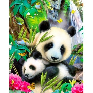 Набір алмазної мозаїки Панди 40х50 SP093